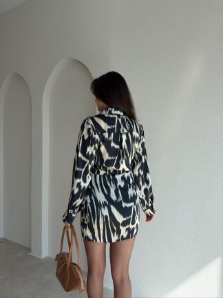 VİCKY Mini Elbise 6889 - Siyah - 3