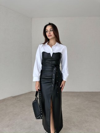 VİCTORİA Maxi Elbise 0922 - Siyah - 1