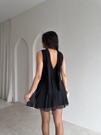 VİCTORİA Mini Elbise 0922 - Siyah - 3