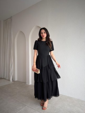 VİLLEROY Midi Elbise 1700 - Siyah - 2