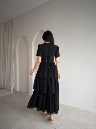 VİLLEROY Midi Elbise 1700 - Siyah - 3