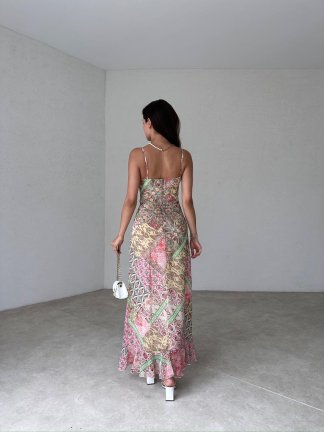 VİLOGE Maxi Elbise 4873 - Pudra - 2