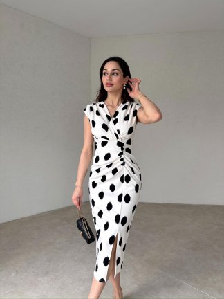 VİTALY Midi Elbise 4303 - Beyaz - 1