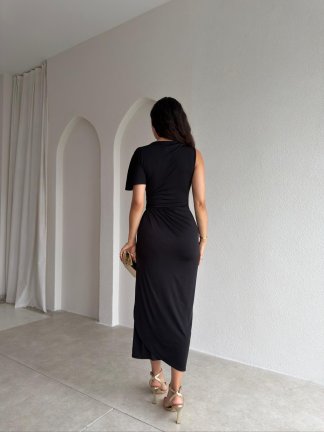 VİVERE Midi Elbise 3690 - Siyah - 3