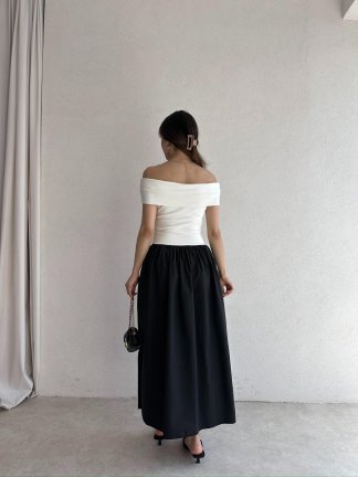 VOLTER Maxi Elbise 8488 - Beyaz - 3