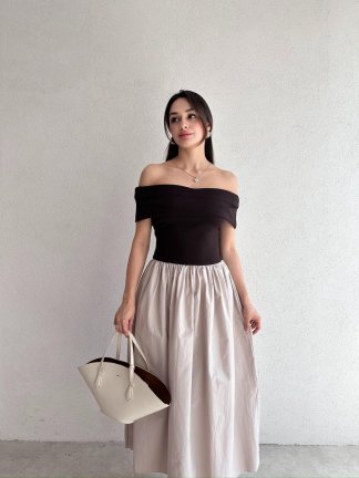 VOLTER Maxi Elbise 8488 - Acı Kahve 