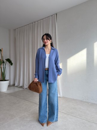 VUAL Gömlek 8888 - Mavi - 2