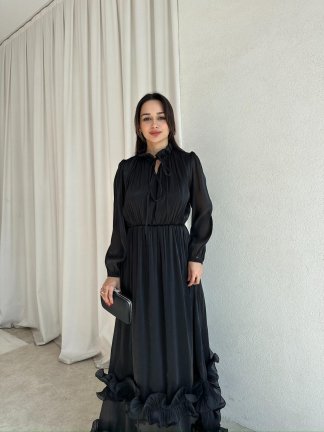 WANDA Maxi Elbise 8717 - Siyah - 2