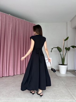 WANTE Maxi Elbise 3452 - Siyah - 3