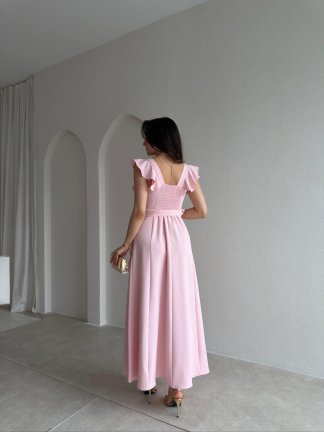 WAYNE Maxi Elbise 5784 - Pudra - 3