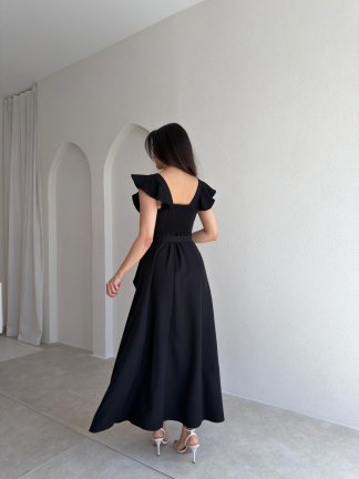 WAYNE Maxi Elbise 5784 - Siyah - 3