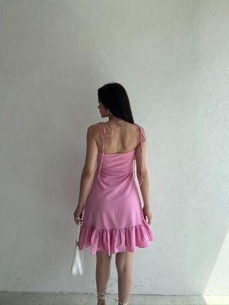 WESTON Mini Elbise 4903 - Pembe - 4