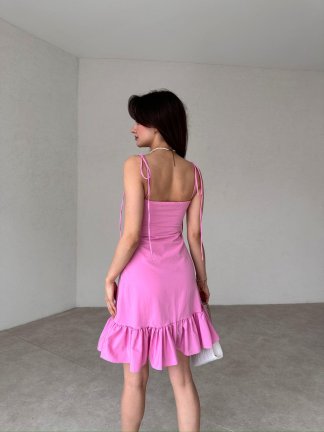 WESTON Mini Elbise 4903 - Pembe - 3