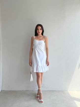 WESTON Mini Elbise 4903 - Beyaz - 3