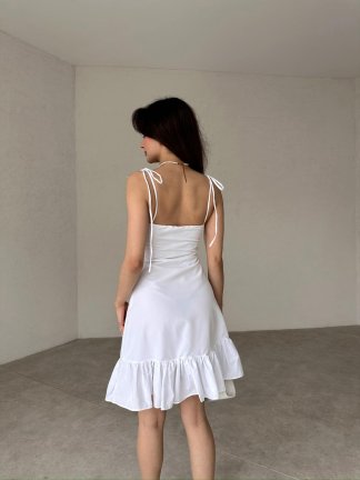 WESTON Mini Elbise 4903 - Beyaz - 2