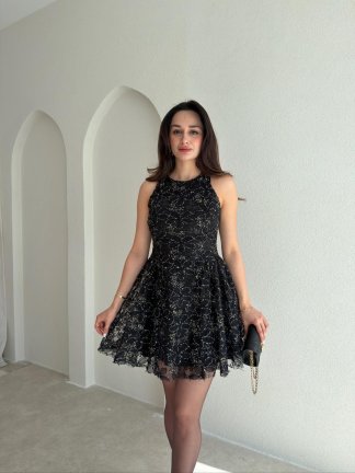 WİLBUR Mini Elbise 1024 - Siyah - 1