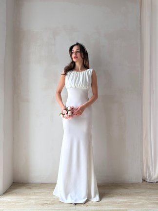 WİND Maxi Elbise 7401 - Beyaz - 2