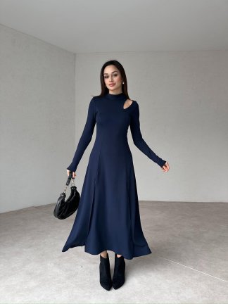 WİNGARD Maxi Elbise 1304 - Lacivert - 3