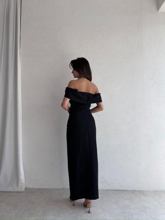 WODNEY Maxi Elbise 2212 - Siyah - 3