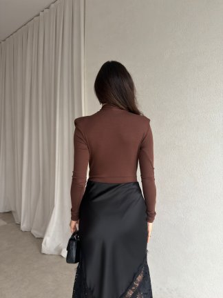 WOEN Bodysuit 8469 - Kahverengi - 2