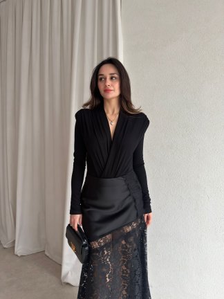 WOEN Bodysuit 8469 - Siyah - 1