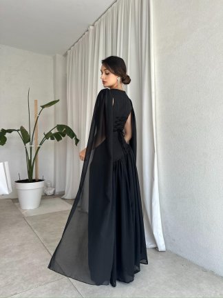 WONKA Maxi Elbise 8486 - Siyah - 3