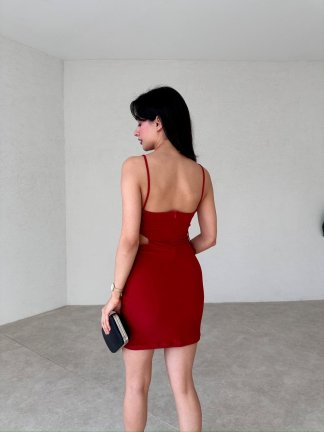 GORDON Elbise 6231 - Kırmızı - 3