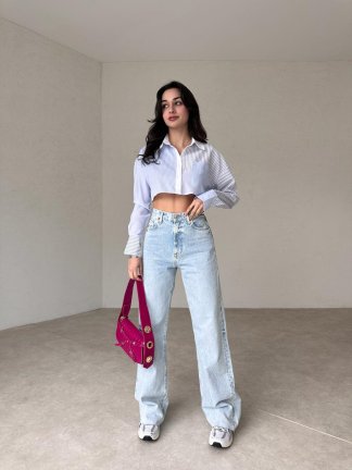 Yüksek Bel Wıde Leg Giada Jean - 2