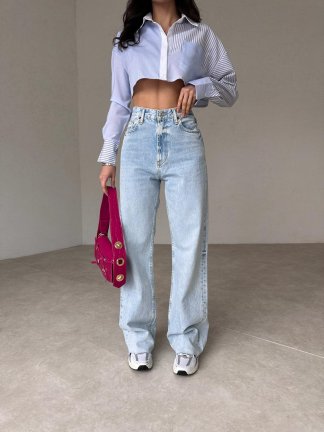 Yüksek Bel Wıde Leg Giada Jean - 3