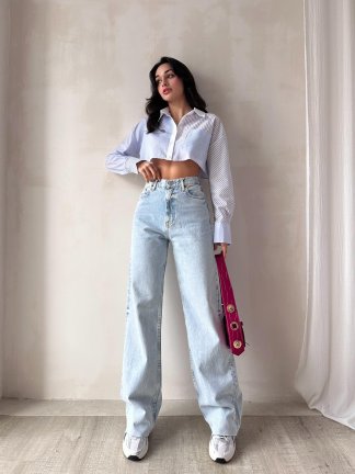 Yüksek Bel Wıde Leg Giada Jean - 1