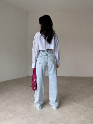 Yüksek Bel Wıde Leg Giada Jean - 4