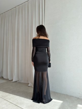 YUMİ Elbise 7145 - Siyah - 3