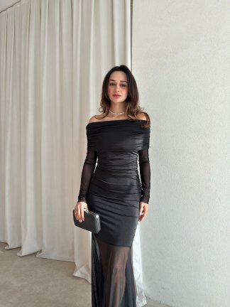 YUMİ Elbise 8700 - Siyah - 2