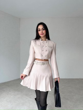 Yünefekt Kumaş ZEEMAN Takım 7856 - Krem 