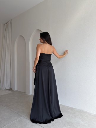 ZADİE Maxi Elbise 9632 - Siyah - 4