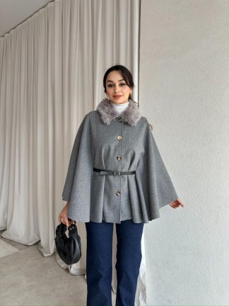 ZANGER Kürklü Panço 8550 - Gri 