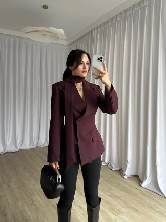 ZEGNA Ceket 8370 - Bordo - 1