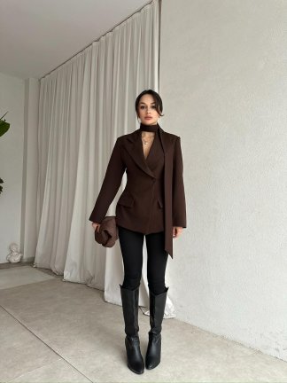 ZEGNA Ceket 8370 - Acı Kahve - 3