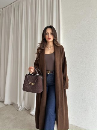 ZEON Hırka 8431 - Acı Kahve - 2