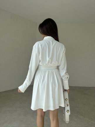 ZETA Mini Elbise 4872 - Beyaz - 3