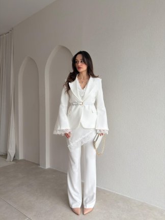 ZOEY Üçlü Takım 6881- Beyaz - 2