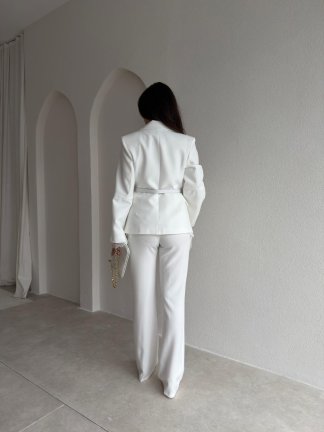 ZOEY Üçlü Takım 6881- Beyaz - 4