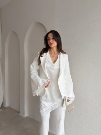 ZOEY Üçlü Takım 6881- Beyaz - 3