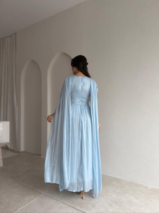 ZUZANNA Maxi Elbise 9069 - Bebe Mavisi - 3