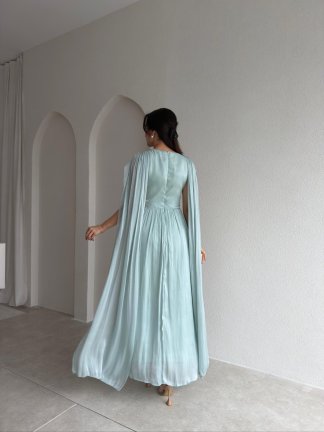 ZUZANNA Maxi Elbise 9069 - Mint - 3