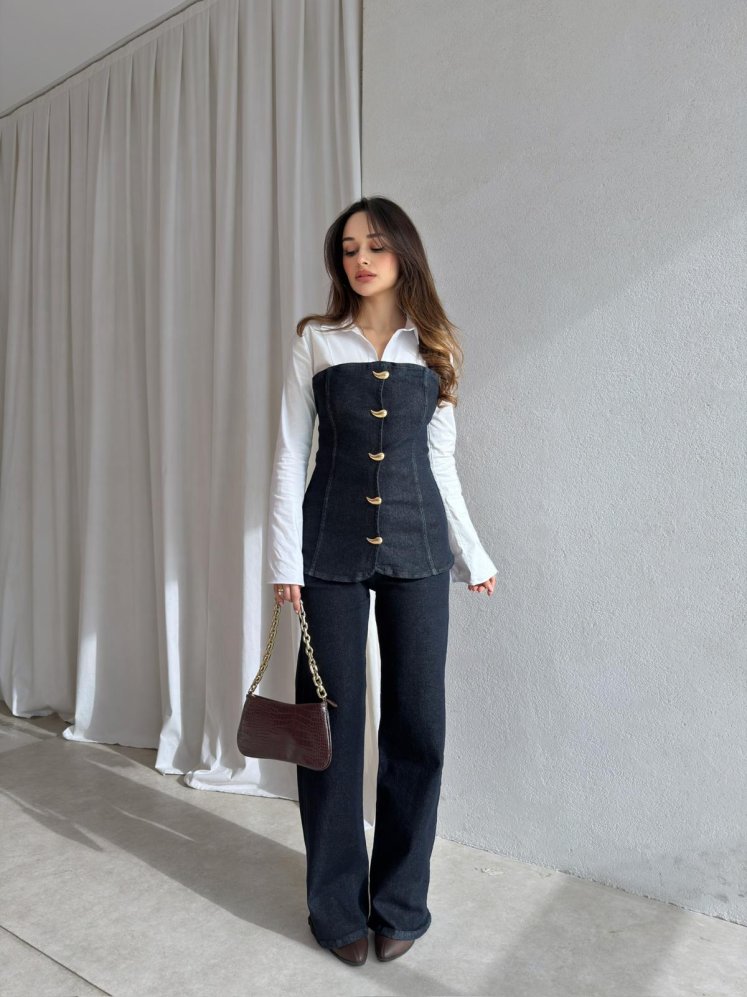 ADEL Denim Takım 8815 - Lacivert - Mooi Butik