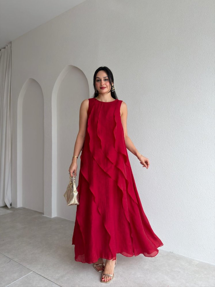 ALDO Maxi Elbise 5641 - Kırmızı - Mooi Butik