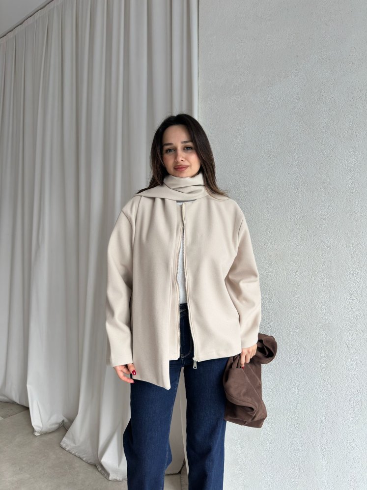 ALİNE Ceket 8463 - Krem - Mooi Butik