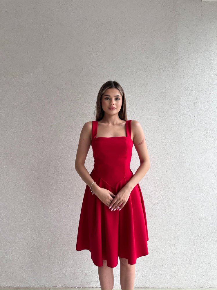 ANERY Mini Elbise 5091 - Kırmızı - Mooi Butik