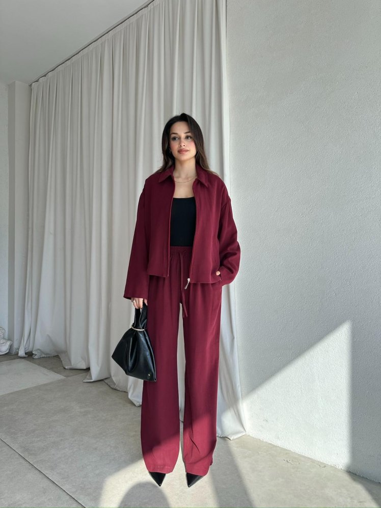 ARİES Takım 8263 - Bordo - Mooi Butik